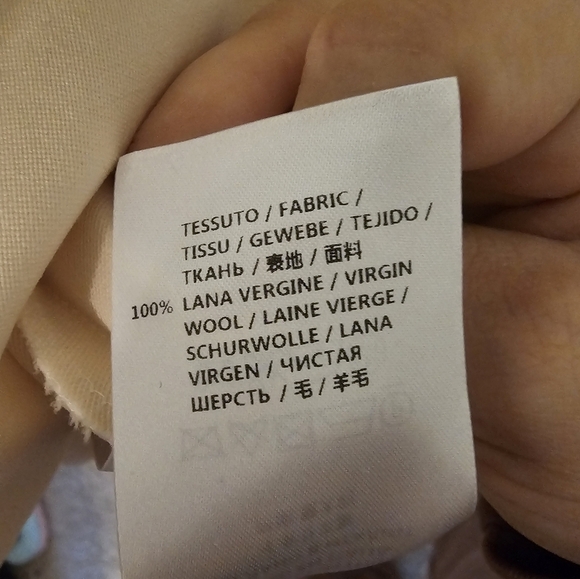 Alexander McQueen Made In Italy Virgin Wool Ivory Mini Dress Size 46 (XL) - Picture 7 of 13